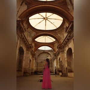 Thrifted Pink Maxi Dress